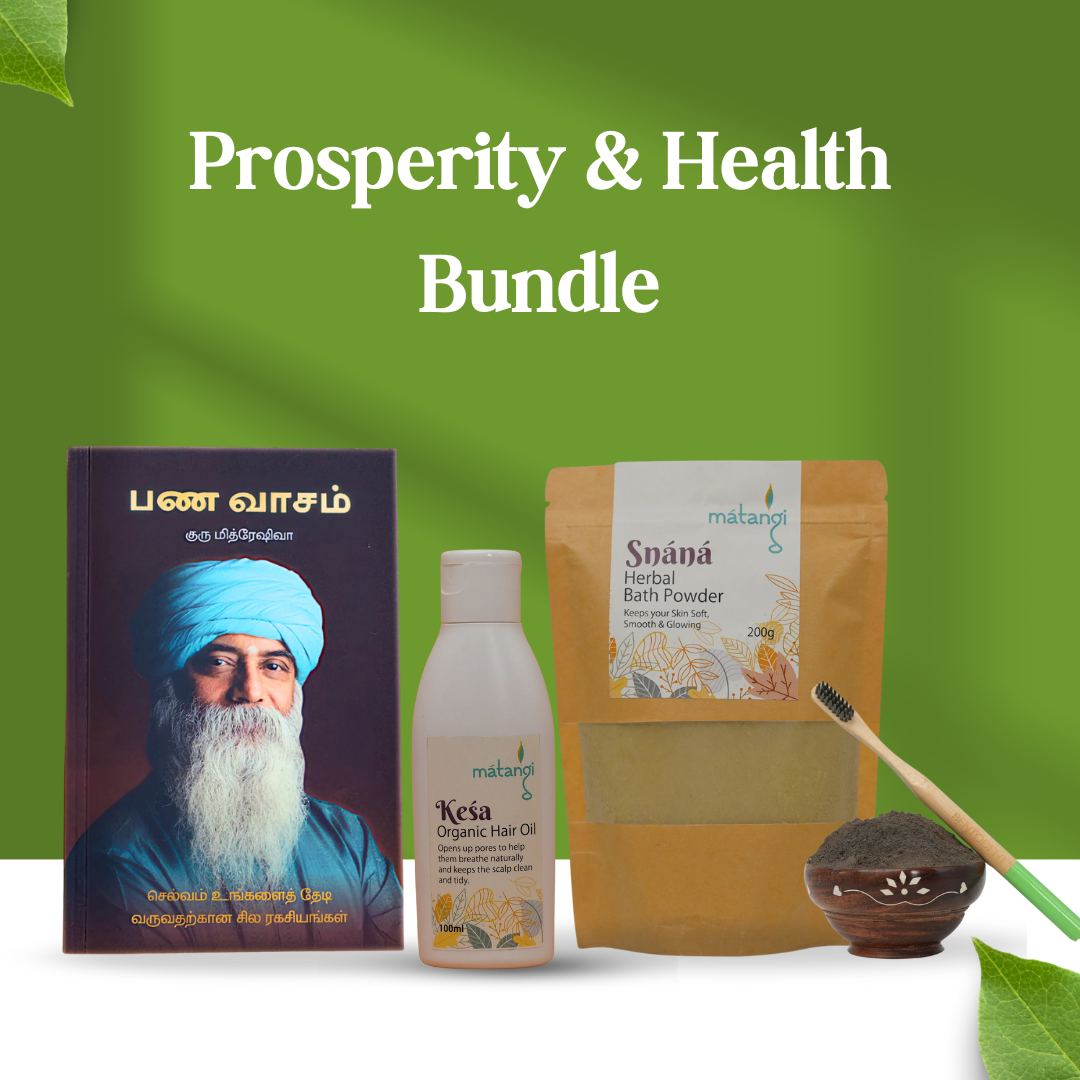 Prosperity & Health Bundle (Tooth Powder & Bath Powder & Hair Oil & Panavasam Book)