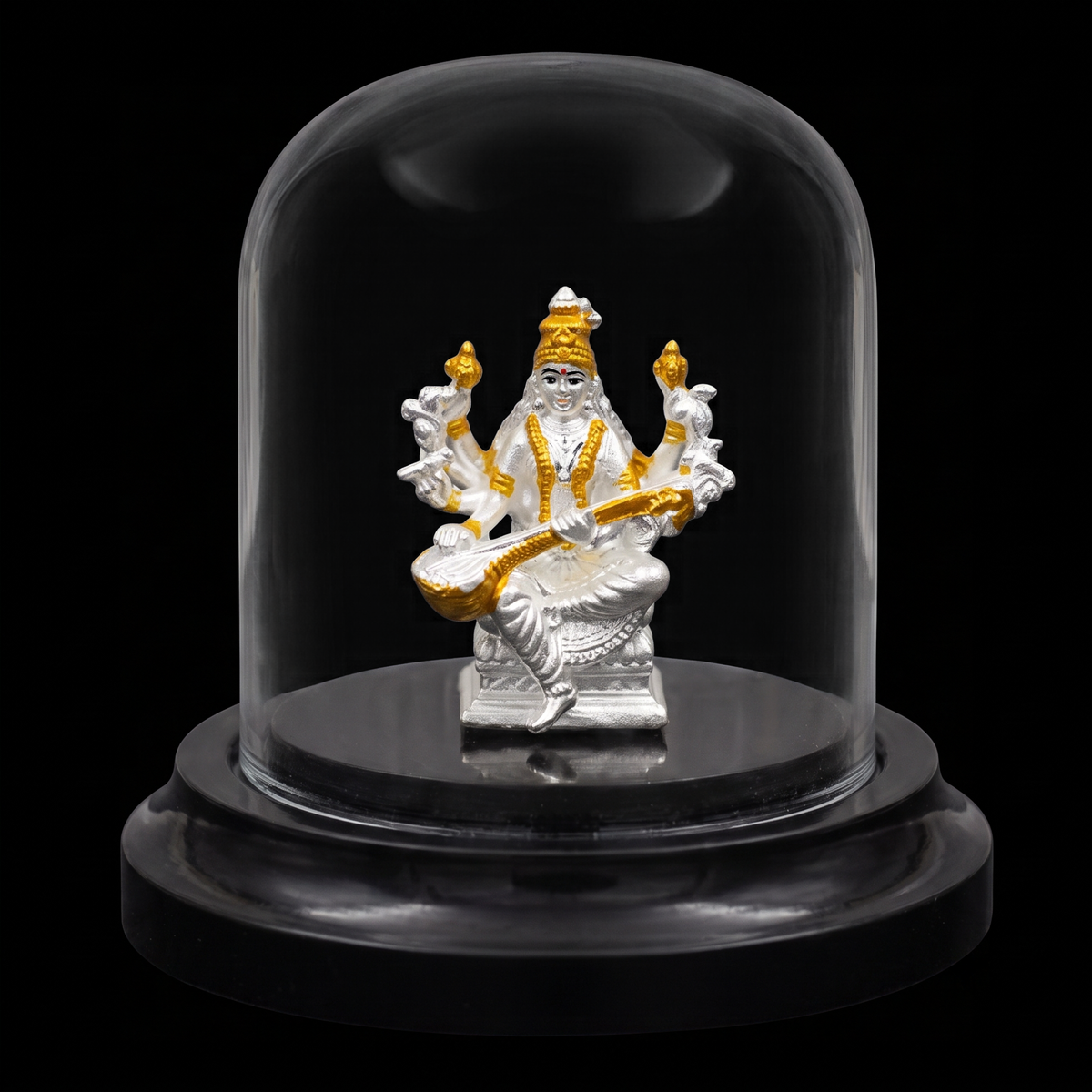 Silver electroform idol